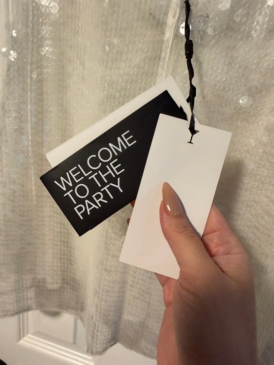 Retrofete White Sequin Mini Slip Dress - Picture 9 of 13